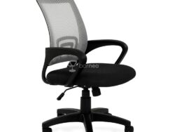 ОФИС К-695, кресло рабочее,серая сетка, сиденье черное, черный, газлифт