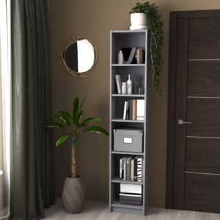 ВАРМА СТЭНД, стеллаж, 39х198 см, серый, М