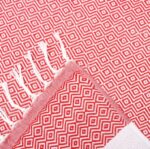 EAST, плед, 100х180 см, красный/белый