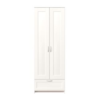 СИРИУС, шкаф платяной 2-дверный, 1 ящик, 78х220 см, белый, М3