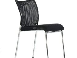 ОФИС K-26, стул для посетителей, ткань сетка, хром/черный