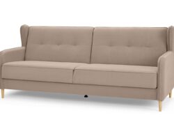 СКАНДИКА Тифани, диван-кровать, песочный, велюр, М2