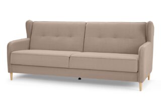 СКАНДИКА Тифани, диван-кровать, песочный, велюр, М2