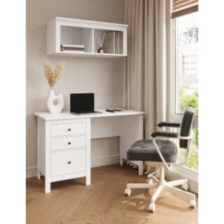 САГА, стол письменный, 3 ящика, 120х56 см, белый