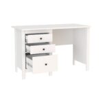 САГА, стол письменный, 3 ящика, 120х56 см, белый