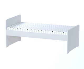 ПИКСИ, кровать детская, без бортиков/ящиков, 80х160 см, белый