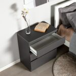 КАСТОР, комод, 3 ящика, 65х71 см, серый, М