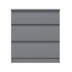 КАСТОР, комод, 3 ящика, 65х71 см, серый, М
