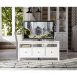 САГА, тумба под ТВ, 3 ящика, 131х62 см, белый, М2