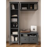 САГА, стеллаж, 50х42х215 см, серый, М2