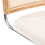 МАНИ, стул на металлическом каркасе, массив вяза/ротанг