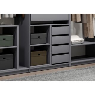 МАКС, разделительная секция, 100х36 см, серый