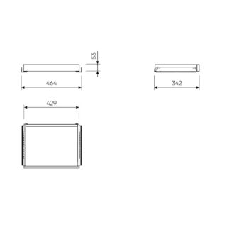 МАКС, полка выдвижная, 50х36 см, серый