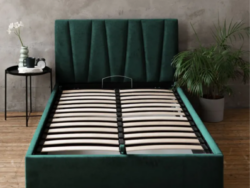 КЕЛЛИ, двуспальная кровать с подъемным механизмом, 140х200 см, изумруд