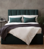 КЕЛЛИ, двуспальная кровать с подъемным механизмом, 140х200 см, изумруд