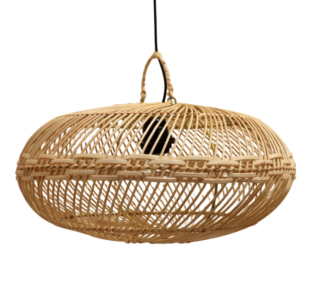 ВАЮ, абажур потолочный, 1х120 Вт, Е27, 40х20 см, ротанг