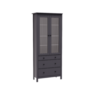 САГА МОРУ, шкаф-витрина, 91х42х215 см, серый, М3