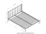 БРИЗ, двухспальная кровать, металлическая 180х200см, черный, М4