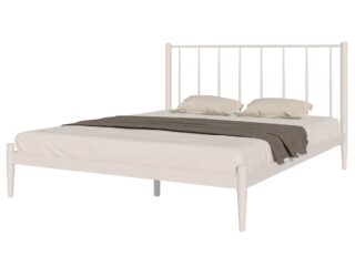 БРИЗ, двухспальная кровать, металлическая 160х200см, белый, М4