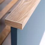 САГА, кровать двуспальная, 160х200 см, бирюзовый/ясень, М4