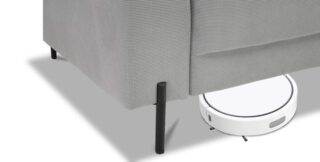 ЭНГРИ, прямой диван-кровать, светло-серый, велюр, М4