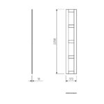 МАКС, комплект дверей, 75 см, 4 заполнения, серый, М