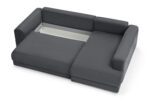 МЭДИСОН, угловой диван-кровать, угол справа, темно-серый, М6