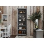 САГА, стеллаж, 70х42х215 см, серый, М2