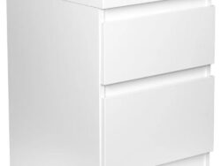 КАСТОР, тумба прикроватная, 2 ящика, 39х37х49 см, белый, М