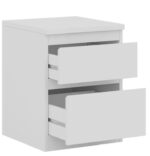 КАСТОР, тумба прикроватная, 2 ящика, 39х37х49 см, белый, М