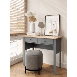 САГА, стол туалетный, 2 ящика, 92х45 см, серый/ясень