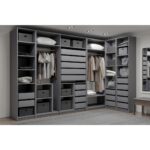 МАКС, каркас шкафа, 50х36х233 см, 2 полки, серый, М