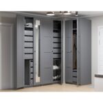 МАКС, каркас шкафа, 50х36х233 см, 2 полки, серый, М