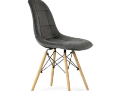 EAMES, стул, N-43, Pulsante, велюр, темно-серый, М