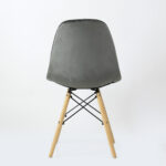 EAMES, стул, N-43, Pulsante, велюр, темно-серый, М