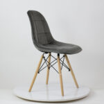 EAMES, стул, N-43, Pulsante, велюр, темно-серый, М