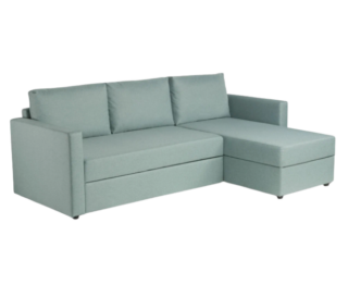 ВАЛО, диван-кровать угловой, мятно-серый, М3