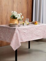 ГАРМОНИЯ, скатерть клеёнчатая, ПВХ, 137х180 см, розовый