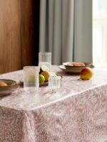 ГАРМОНИЯ, скатерть клеёнчатая, ПВХ, 137х180 см, розовый