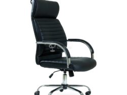 ОФИС K-8010, рабочее кресло, газлифт, экокожа, черный
