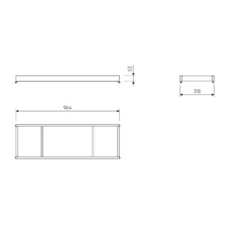 МАКС, штанга, 100х36 см, серый