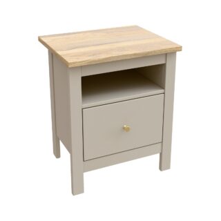 САГА, тумба прикроватная, 1 ящик, 51х41х62 см, кашемир/ясень
