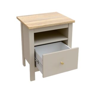 САГА, тумба прикроватная, 1 ящик, 51х41х62 см, кашемир/ясень