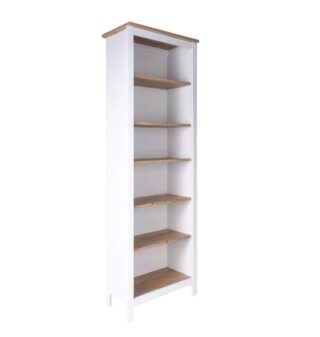 САГА, стеллаж, 70х42х215 см, белый/ясень, М2
