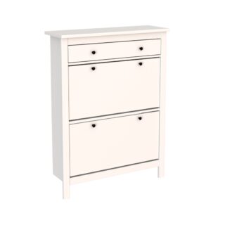 САГА, тумба для обуви, 2 двери, 1 ящик, 92х122 см, белый