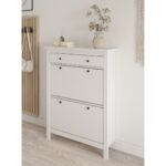 САГА, тумба для обуви, 2 двери, 1 ящик, 92х122 см, белый