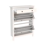 САГА, тумба для обуви, 2 двери, 1 ящик, 92х122 см, белый