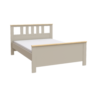 САГА, кровать двуспальная, 140х200 см, кашемир/ясень