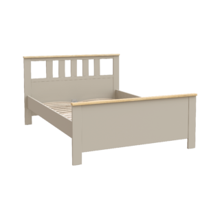 САГА, кровать двуспальная, 140х200 см, кашемир/ясень