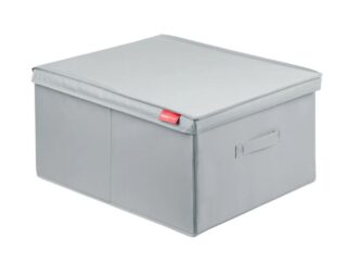 СЕЙРА, короб с откидной крышкой, 40x50x25 см, серый